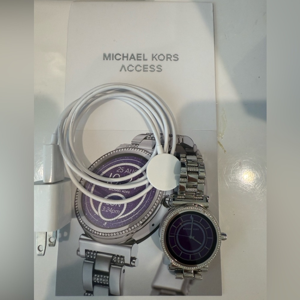 Michael Kors Silver Smartwatch with Charger